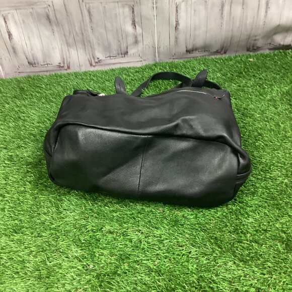 Ellen Degeneres Black Leather Tote Bag - Picture 10 of 15